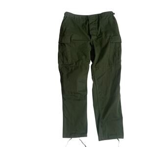 Propper Men's Size L Flat Front Green Tactical Cargo Button Fly Trouser Pants